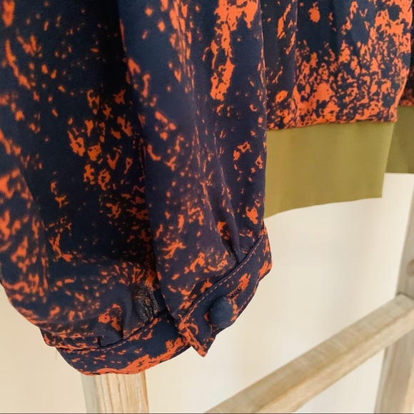 CAbi 101 Python Print Border Wrap Blouse, Medium - Picture 8 of 15